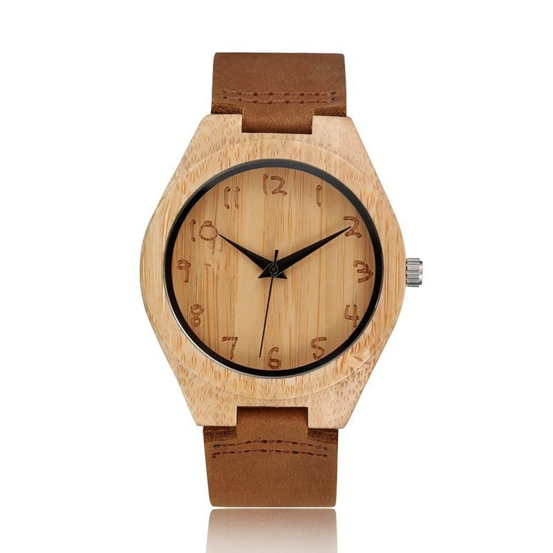Analog Quartz Nature Wood Wrist Watch