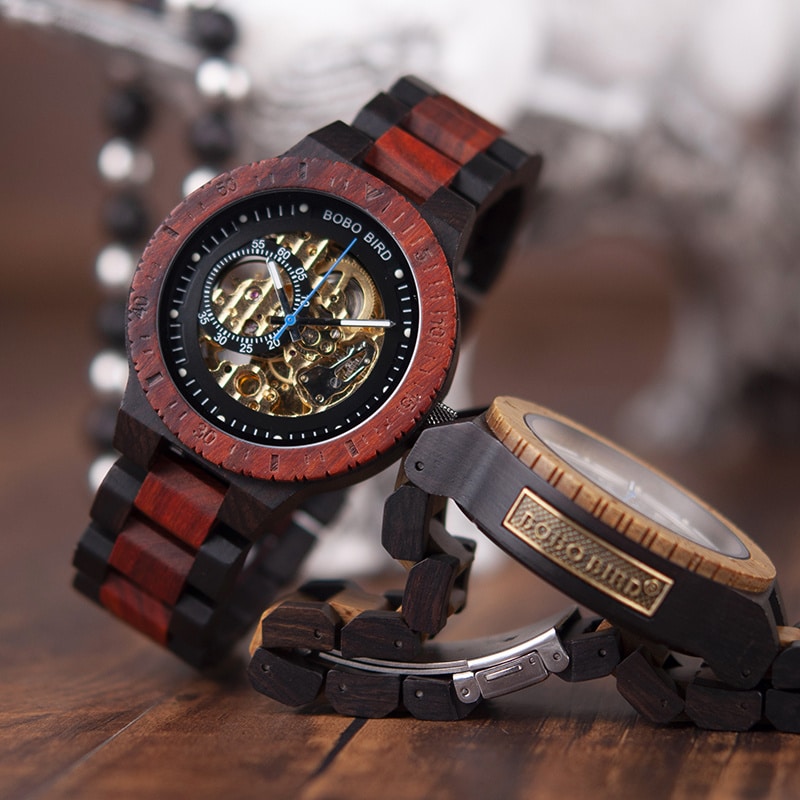 Automatic mechanical watch wood watch