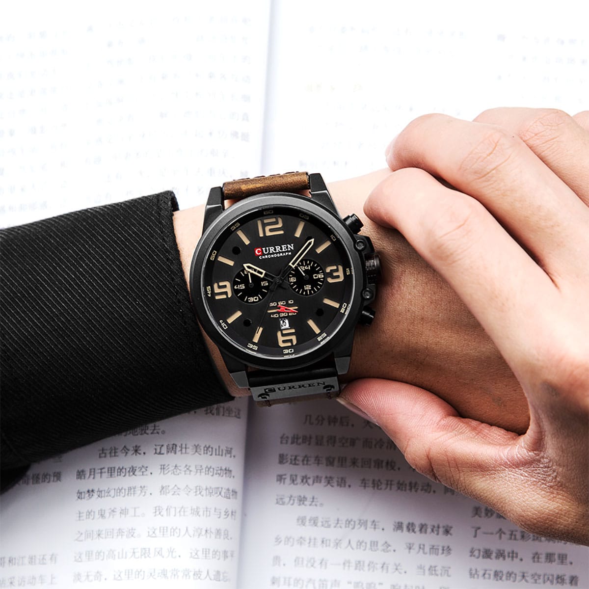 Calendar Business Style Men Wrist Watch