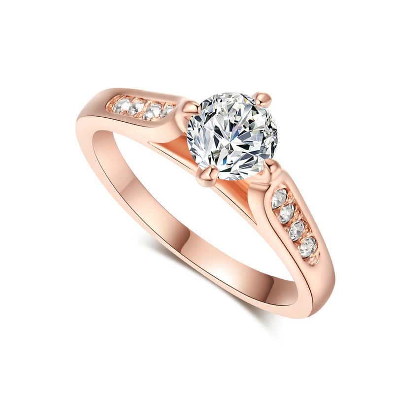 rose gold plated ring