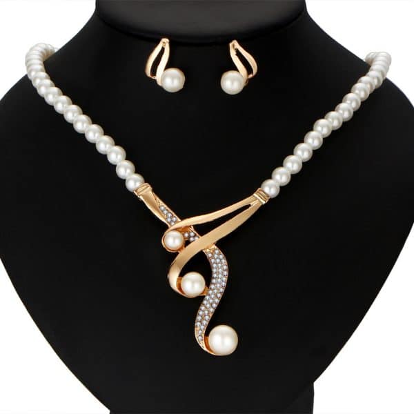 cross border pearl clavicle necklace