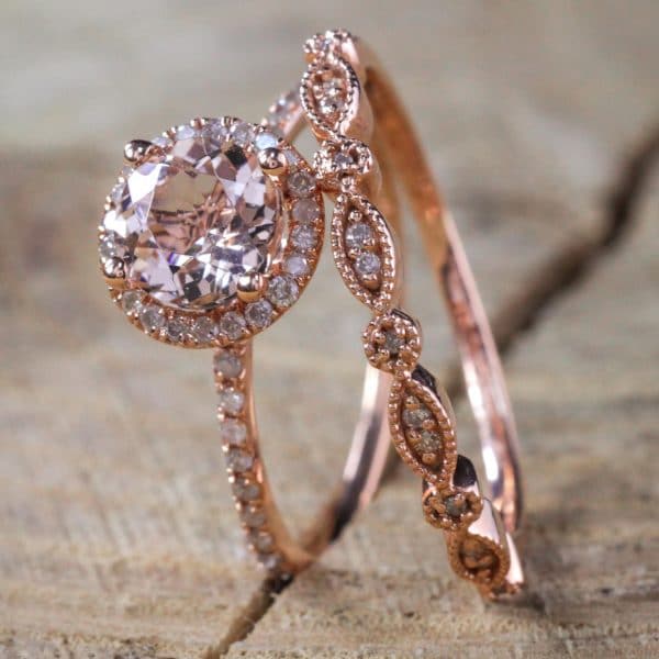 18k rose gold ring in Europe and America